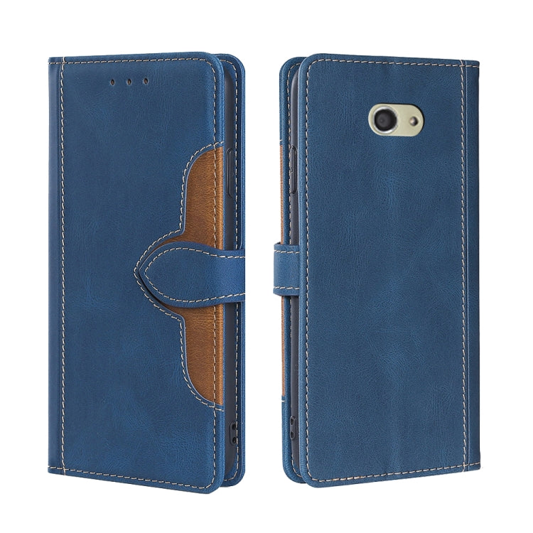 For Kyocera Basio 4 KYV47 Skin Feel Straw Hat Magnetic Buckle Leather Phone Case