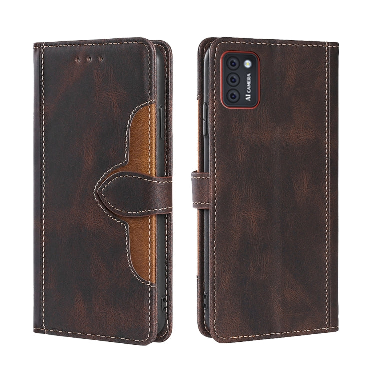For CUBOT Note 7 Skin Feel Straw Hat Magnetic Buckle Leather Phone Case