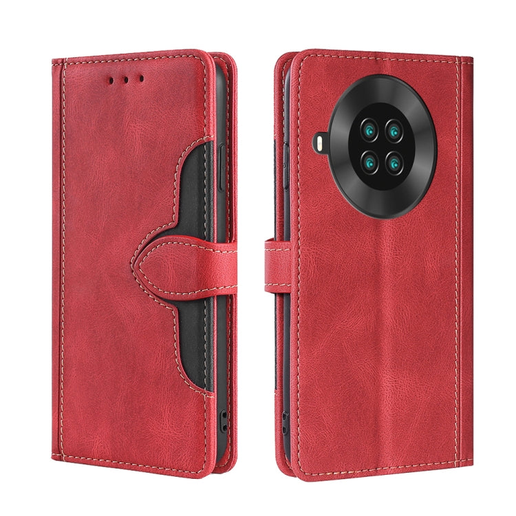 For CUBOT Note 20 Skin Feel Straw Hat Magnetic Buckle Leather Phone Case