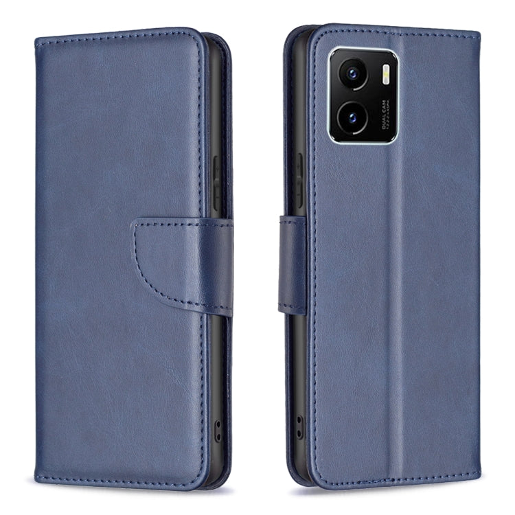 For vivo Y15s Lambskin Texture Pure Color Horizontal Flip Leather Phone Case