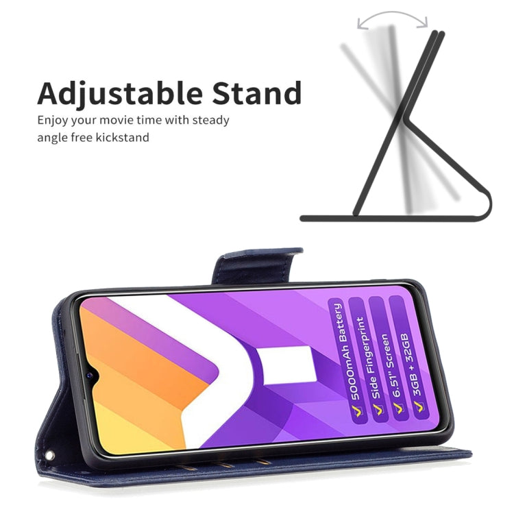 For vivo Y15s Lambskin Texture Pure Color Horizontal Flip Leather Phone Case