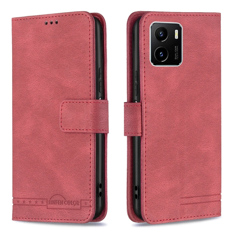 For vivo Y15s Magnetic Clasp RFID Blocking Anti-Theft Leather Phone Case