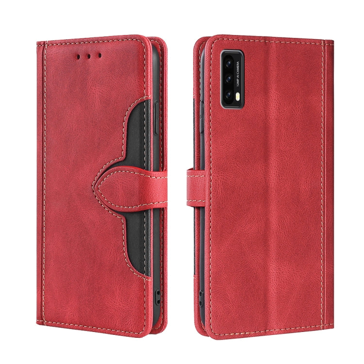 For Blackview A90 Skin Feel Straw Hat Magnetic Buckle Leather Phone Case