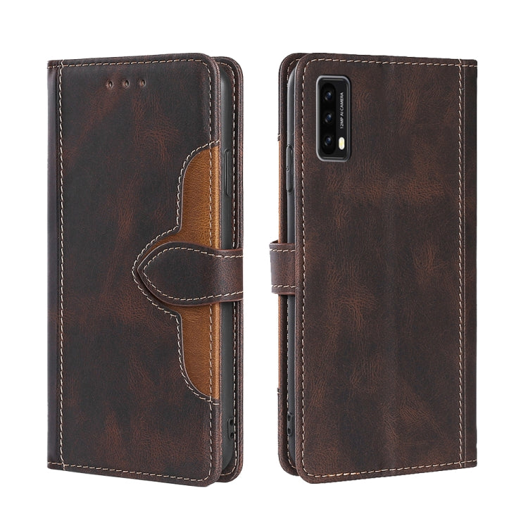 For Blackview A90 Skin Feel Straw Hat Magnetic Buckle Leather Phone Case