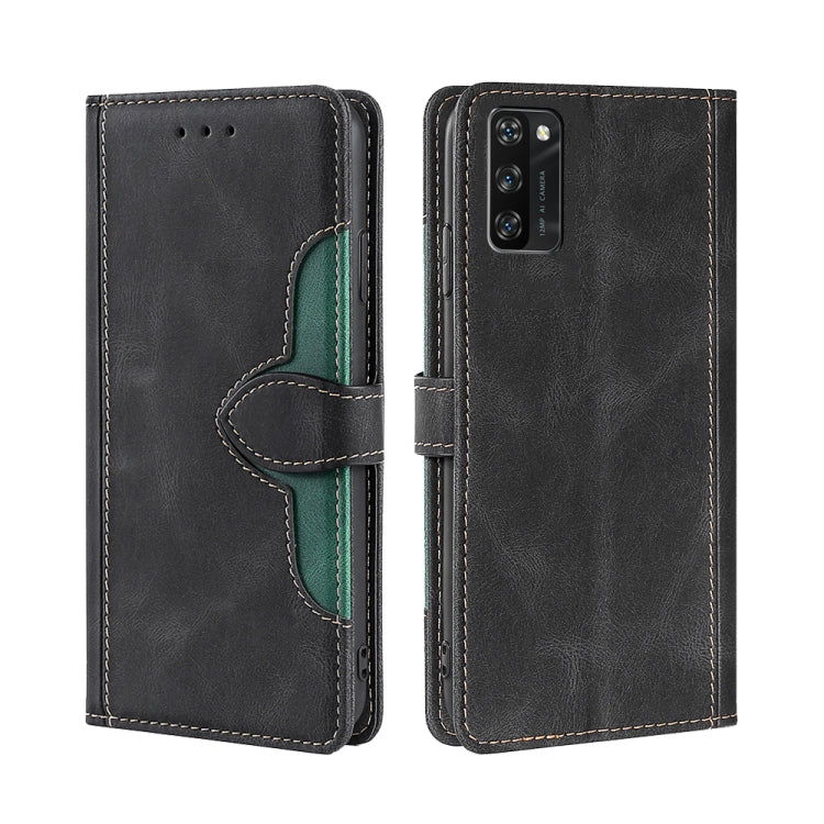 For Blackview A100 Skin Feel Straw Hat Magnetic Buckle Leather Phone Case
