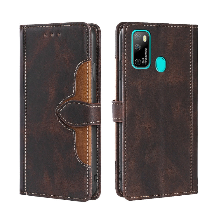 For Ulefone Note  9P Skin Feel Straw Hat Magnetic Buckle Leather Phone Case