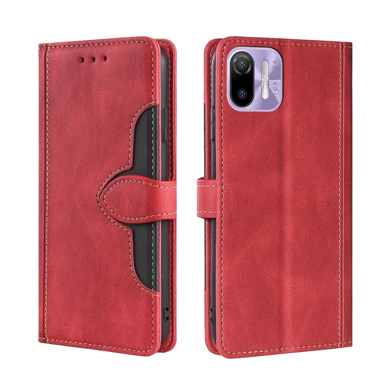 For Ulefone Note 6 / 6P Skin Feel Straw Hat Magnetic Buckle Leather Phone Case