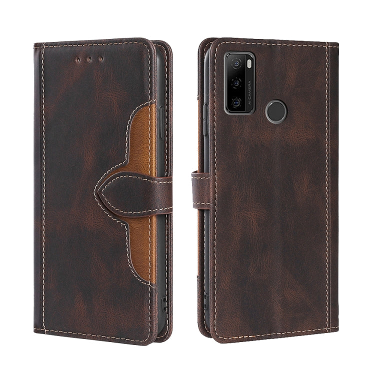 For Ulefone Note 10 Skin Feel Straw Hat Magnetic Buckle Leather Phone Case