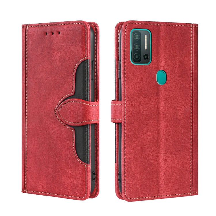 For Ulefone Note 11P Skin Feel Straw Hat Magnetic Buckle Leather Phone Case