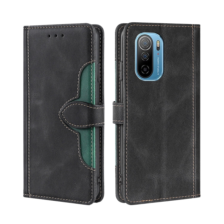 For Ulefone Note 13P Skin Feel Straw Hat Magnetic Buckle Leather Phone Case