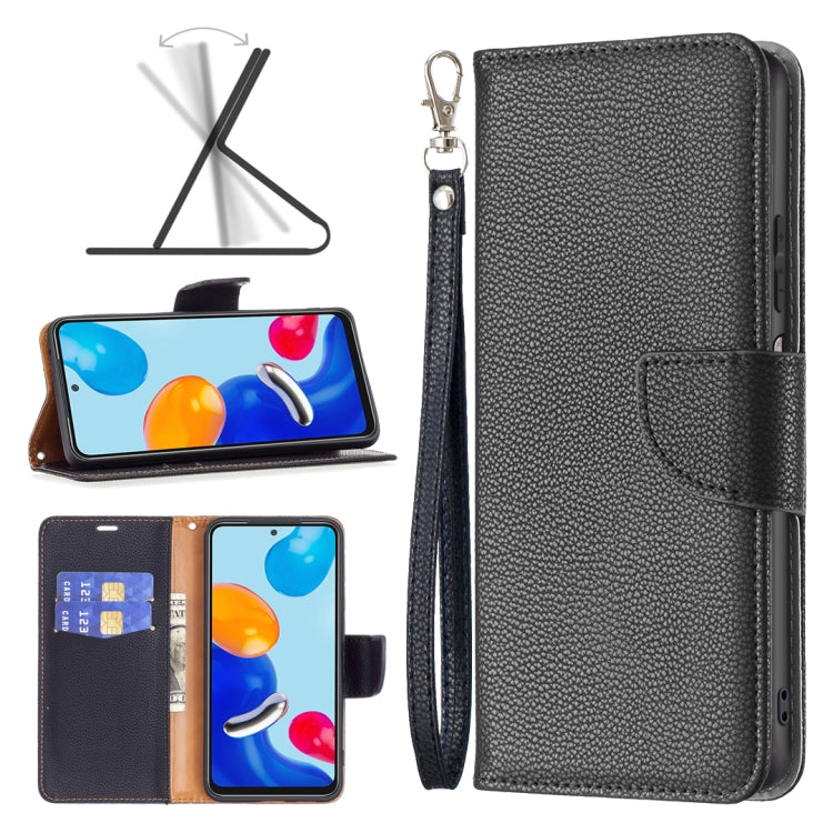 For Xiaomi Redmi Note 11 Global Litchi Texture Pure Color Leather Phone Case