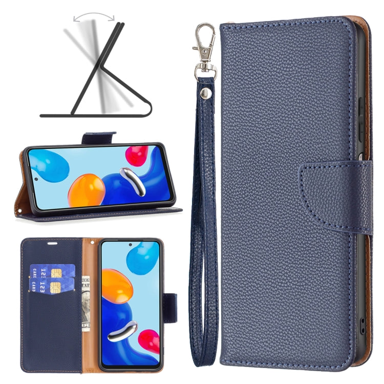 For Xiaomi Redmi Note 11 Global Litchi Texture Pure Color Leather Phone Case