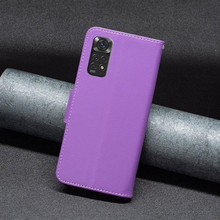 For Xiaomi Redmi Note 11 Global Litchi Texture Pure Color Leather Phone Case