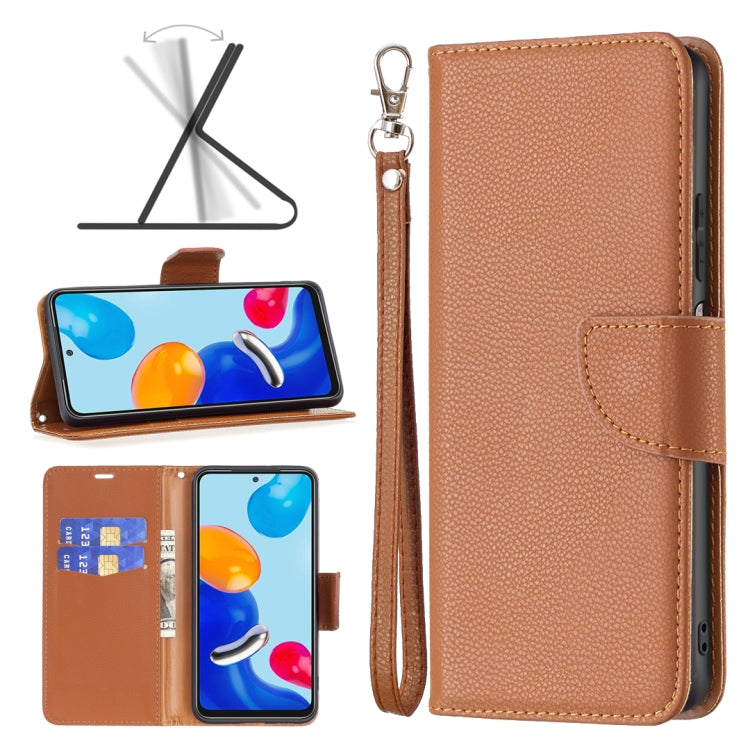 For Xiaomi Redmi Note 11 Global Litchi Texture Pure Color Leather Phone Case