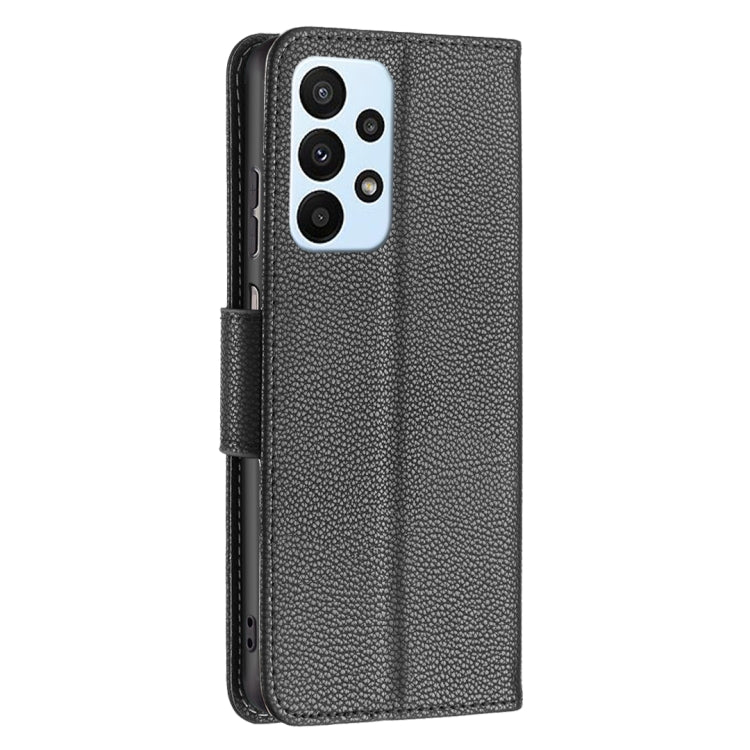 For Samsung Galaxy A23 5G Litchi Texture Pure Color Leather Phone Case