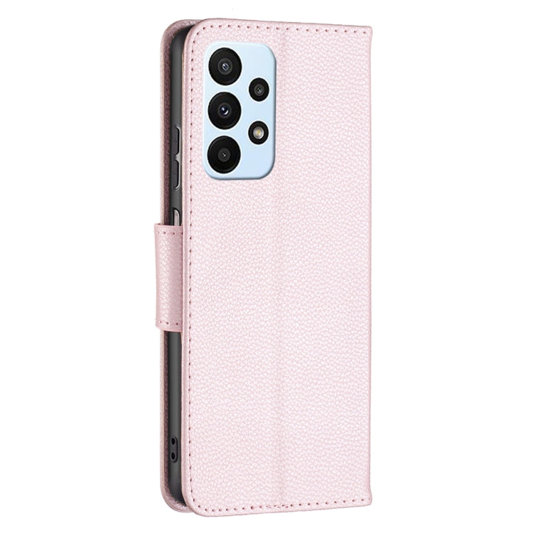 For Samsung Galaxy A23 5G Litchi Texture Pure Color Leather Phone Case