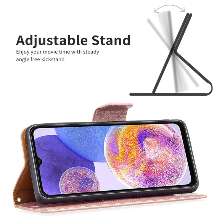 For Samsung Galaxy A23 5G Litchi Texture Pure Color Leather Phone Case