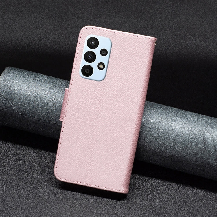 For Samsung Galaxy A23 5G Litchi Texture Pure Color Leather Phone Case