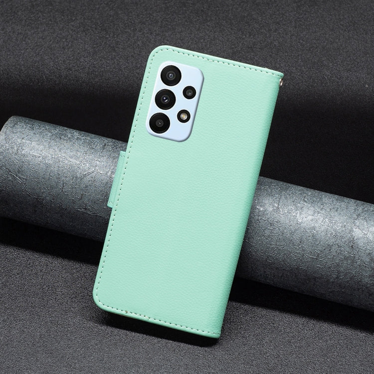 For Samsung Galaxy A23 5G Litchi Texture Pure Color Leather Phone Case