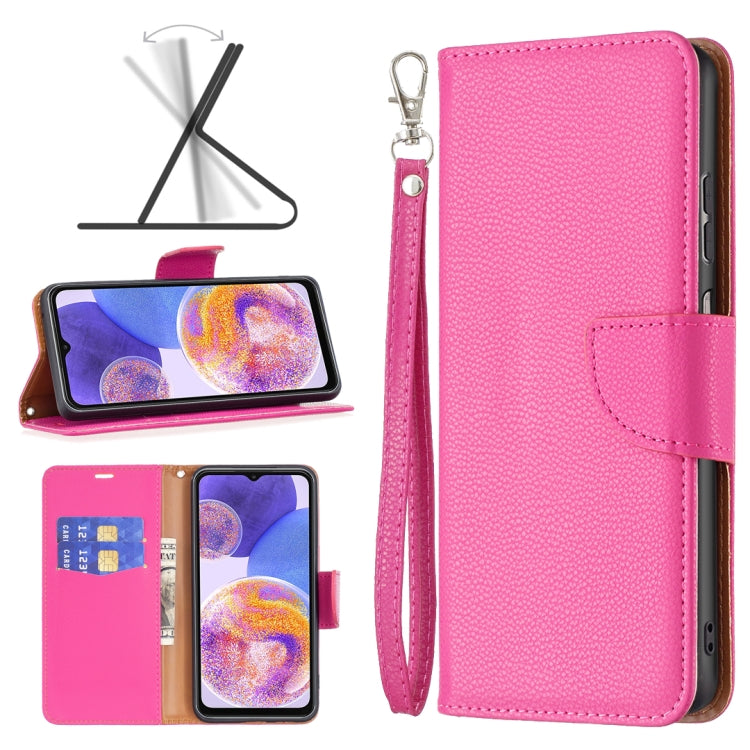 For Samsung Galaxy A23 5G Litchi Texture Pure Color Leather Phone Case