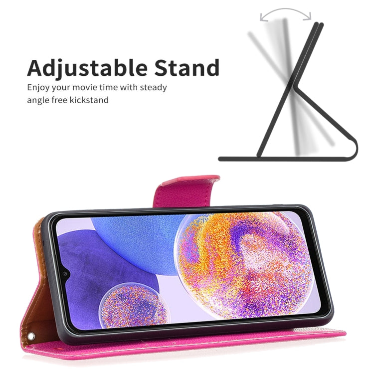 For Samsung Galaxy A23 5G Litchi Texture Pure Color Leather Phone Case