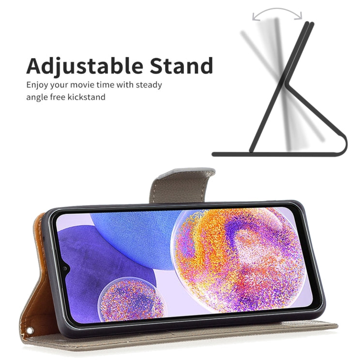 For Samsung Galaxy A23 5G Litchi Texture Pure Color Leather Phone Case