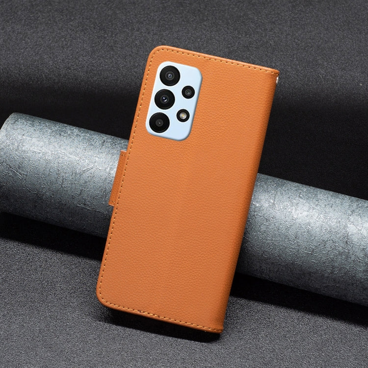 For Samsung Galaxy A23 5G Litchi Texture Pure Color Leather Phone Case