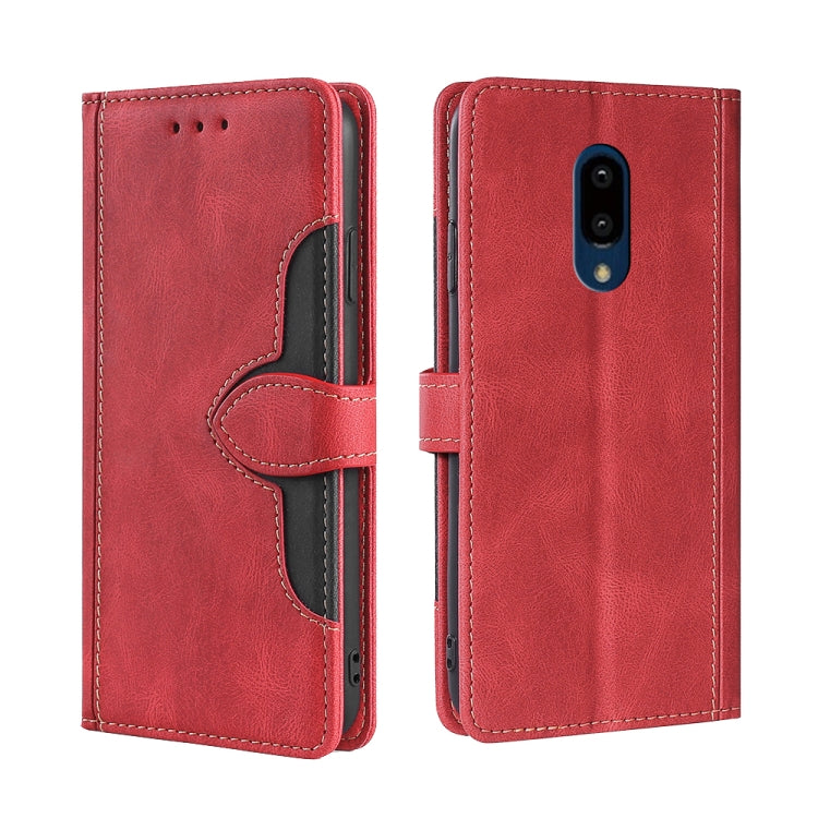 For Sharp Aquos Zero 2 SHV47 SH-01M Skin Feel Straw Hat Magnetic Buckle Leather Phone Case
