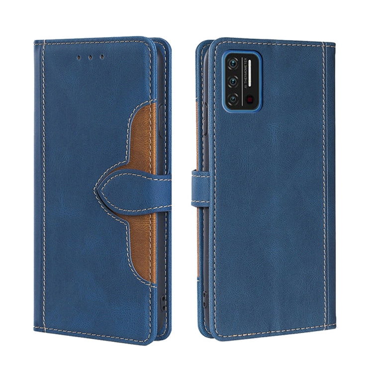 For UMIDIGI A7S Skin Feel Straw Hat Magnetic Buckle Leather Phone Case