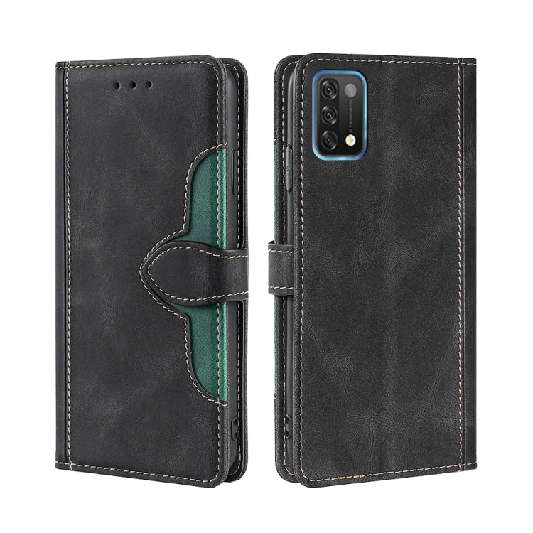 For UMIDIGI A11 Skin Feel Straw Hat Magnetic Buckle Leather Phone Case