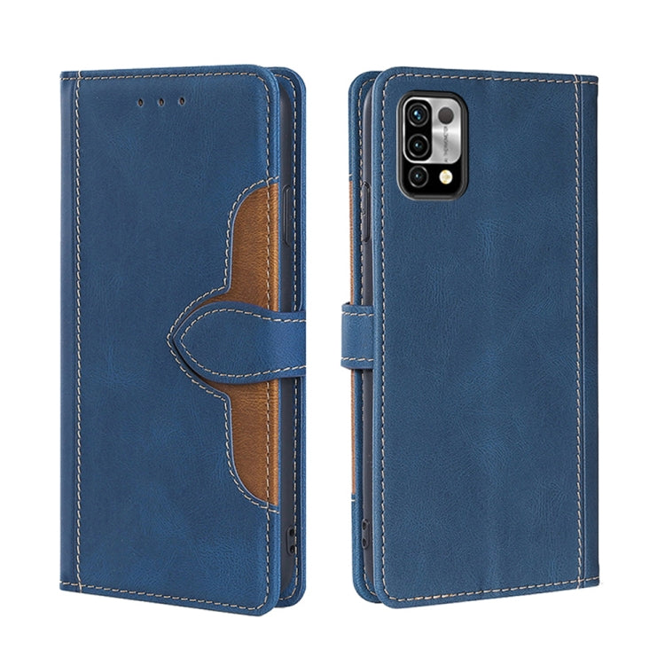 For UMIDIGI Power 5 Skin Feel Straw Hat Magnetic Buckle Leather Phone Case