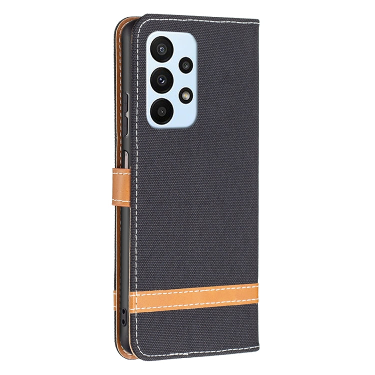 For Samsung Galaxy A23 5G Color Matching Denim Texture Leather Phone Case
