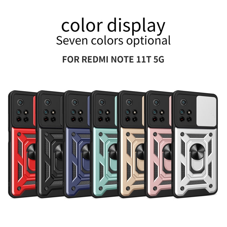 For Xiaomi Redmi Note 11 5G Sliding Camera Cover TPU+PC Phone Case