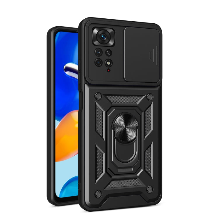 For Xiaomi Redmi Note 11 Pro (Global) Sliding Camera Cover TPU+PC Phone Case