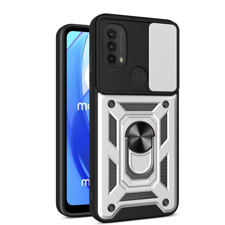 For Motorola Moto G Power (2022) Sliding Camera Cover TPU+PC Phone Case