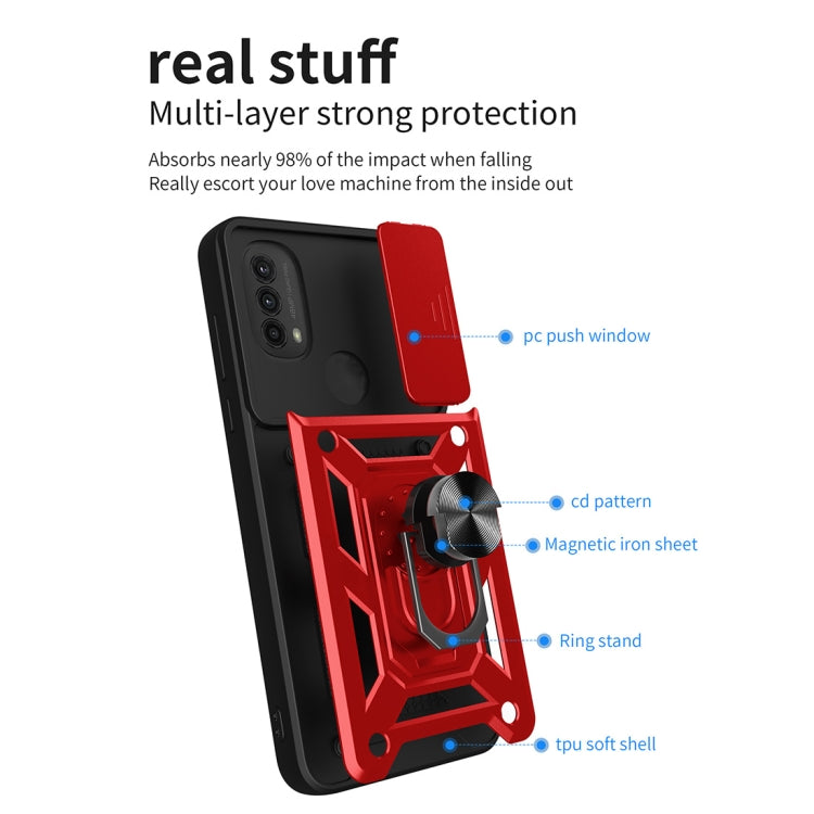 For Motorola Moto G Power (2022) Sliding Camera Cover TPU+PC Phone Case