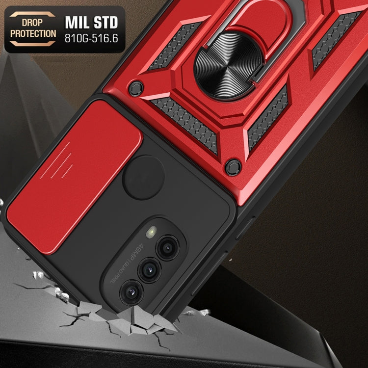 For Motorola Moto G Power (2022) Sliding Camera Cover TPU+PC Phone Case