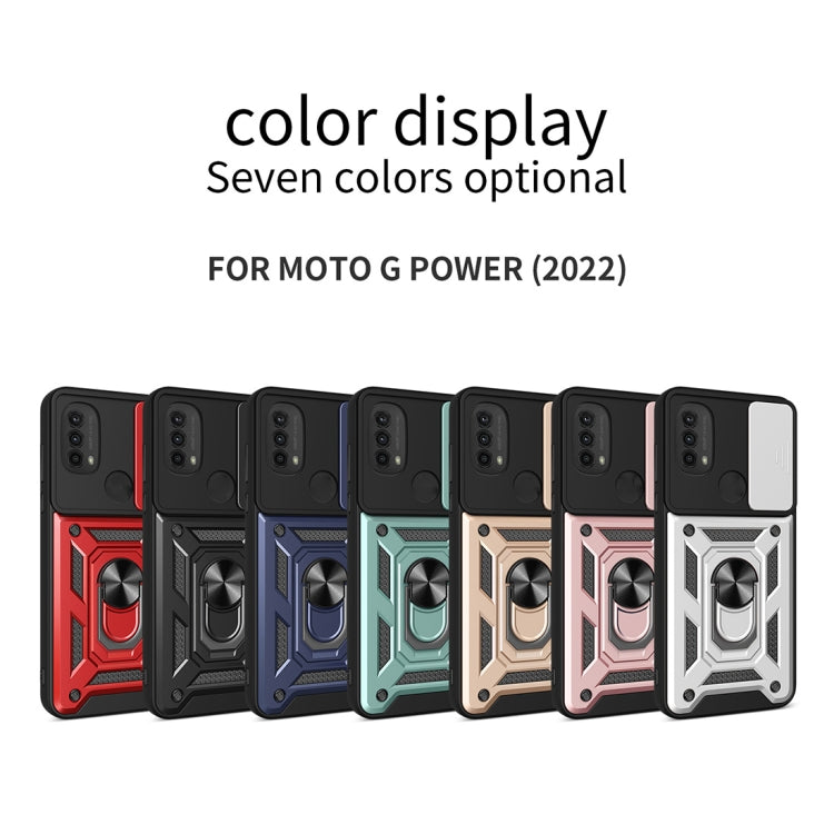 For Motorola Moto G Power (2022) Sliding Camera Cover TPU+PC Phone Case