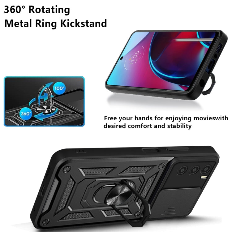 For Motorola Moto G Stylus (2022) Sliding Camera Cover TPU+PC Phone Case