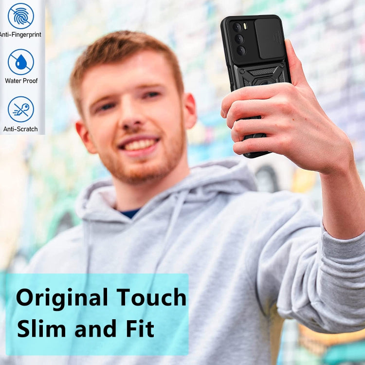 For Motorola Moto G Stylus (2022) Sliding Camera Cover TPU+PC Phone Case