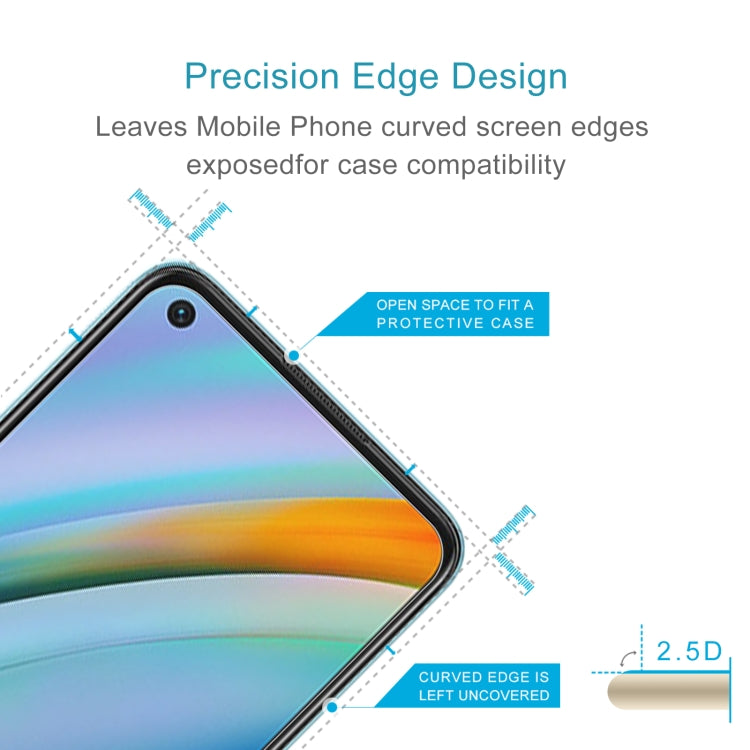 50 PCS 0.26mm 9H 2.5D Tempered Glass Film For OPPO K10 / K10 5G China / A96 4G
