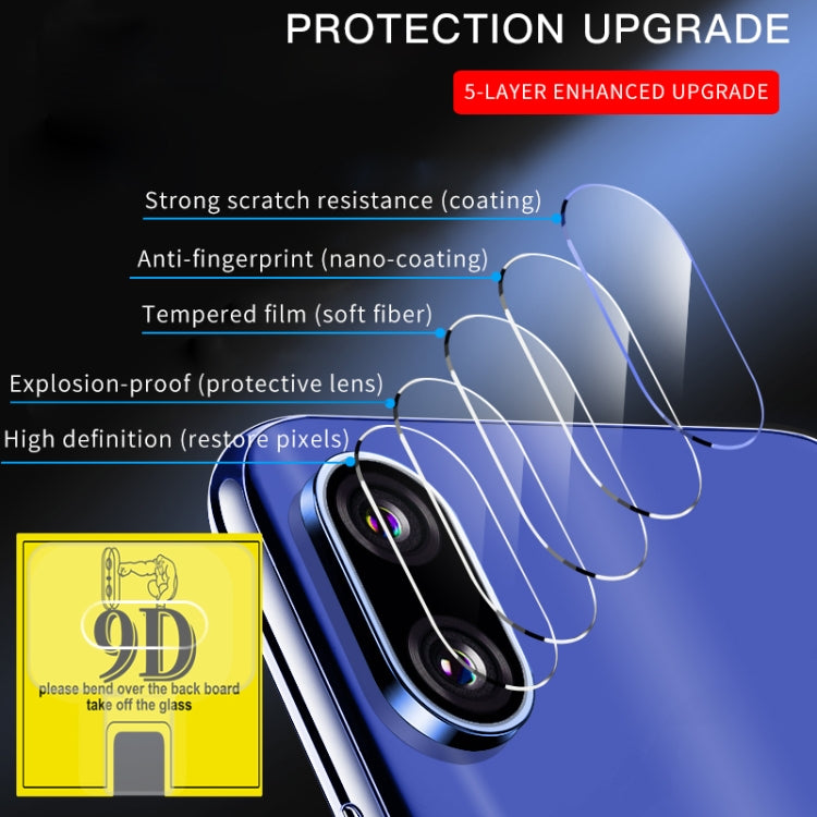 For Xiaomi Redmi Note 7 9D Transparent Rear Camera Lens Protector Tempered Glass Film