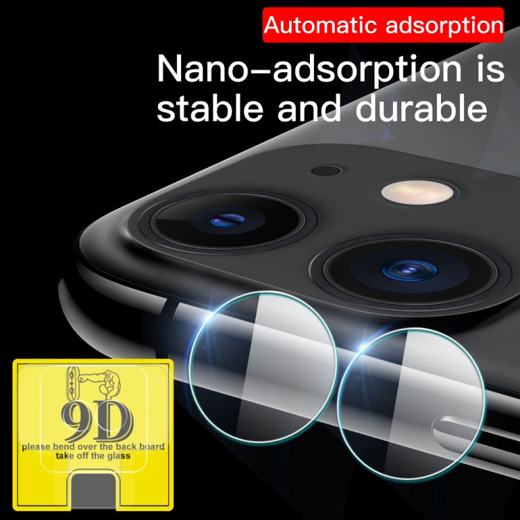 For iPhone 11 9D Transparent Rear Camera Lens Protector Tempered Glass Film
