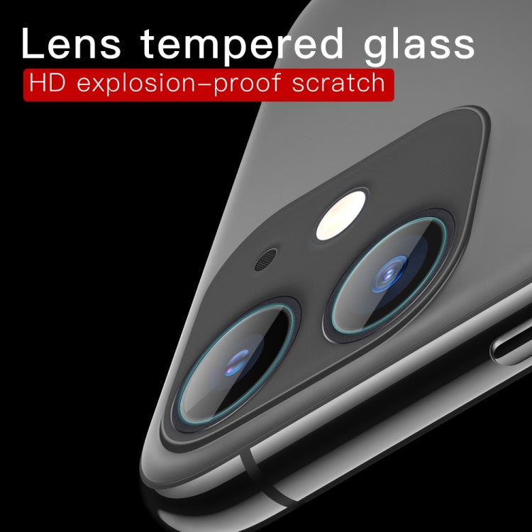 For iPhone 11 9D Transparent Rear Camera Lens Protector Tempered Glass Film