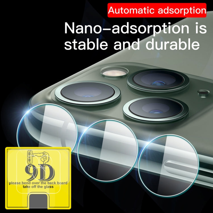 For iPhone 11 Pro 9D Transparent Rear Camera Lens Protector Tempered Glass Film