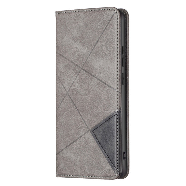For Samsung Galaxy A03 166mm Rhombus Texture Magnetic Leather Phone Case