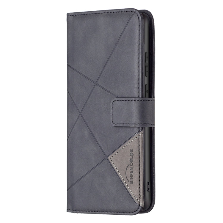 For Samsung Galaxy A03 166mm BF05 Magnetic Buckle Rhombus Texture Leather Phone Case
