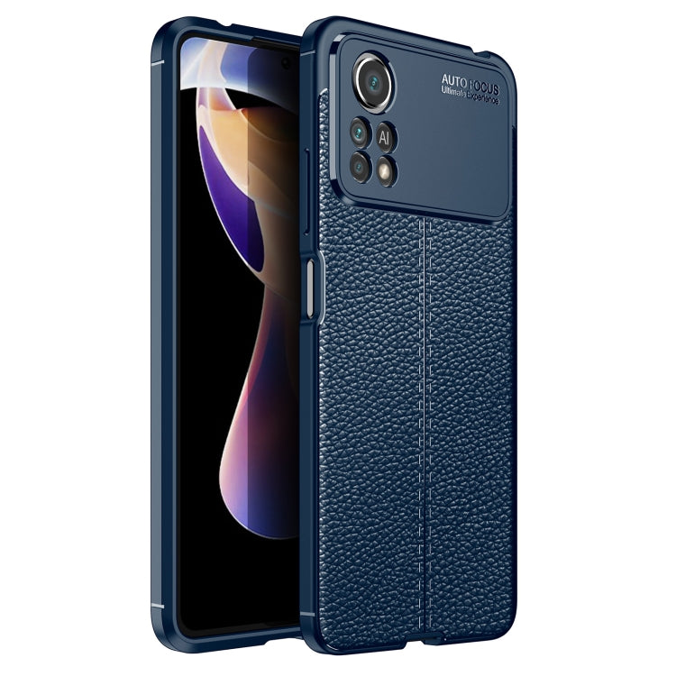 For Xiaomi Poco M4 Pro Fine Hole Version Litchi Texture Shockproof TPU Phone Case