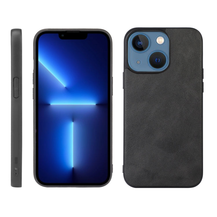 For iPhone 13 mini Cowhide Texture PU Phone Case