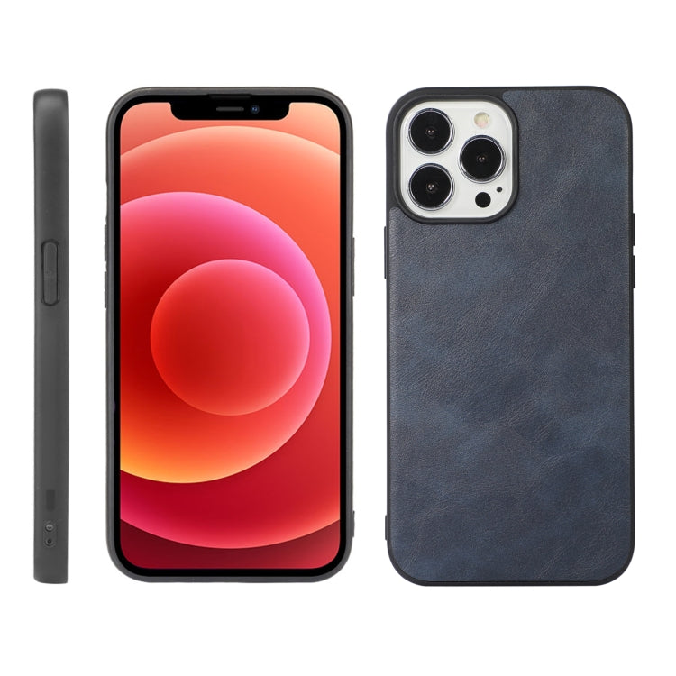 For iPhone 12 Pro Max Cowhide Texture PU Phone Case